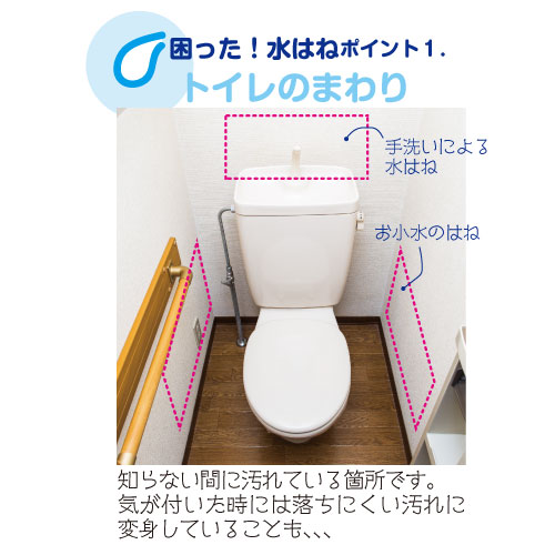 トイレや洗面所の水はね汚れ防止シート トイレや手洗いの汚れ防止に 壁に貼って水はね 汚れ対策を リンテックコマース株式会社