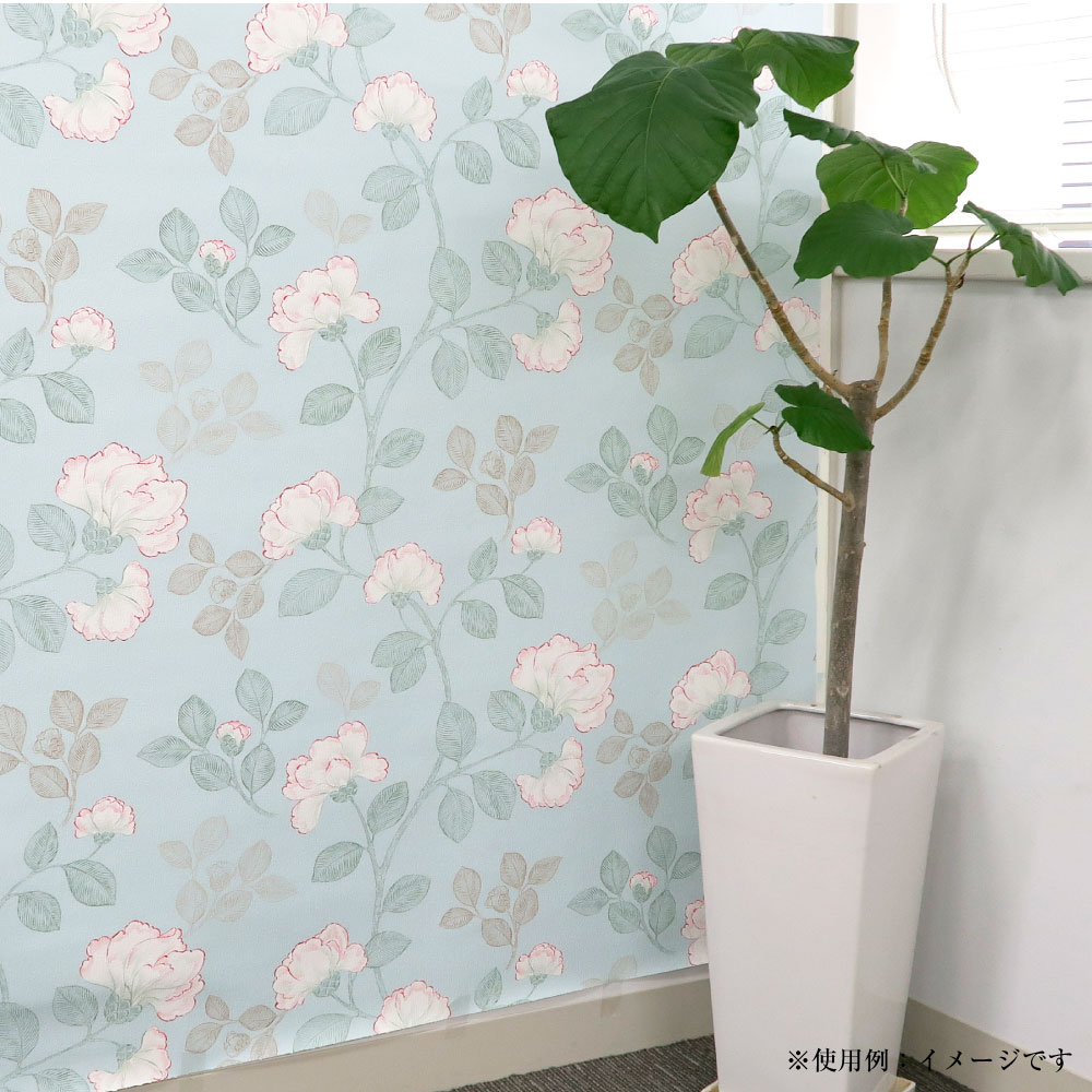 生のり付き壁紙 エフクロス 05 アジアン調の花柄 生のり付き壁紙 です リンテックコマース株式会社